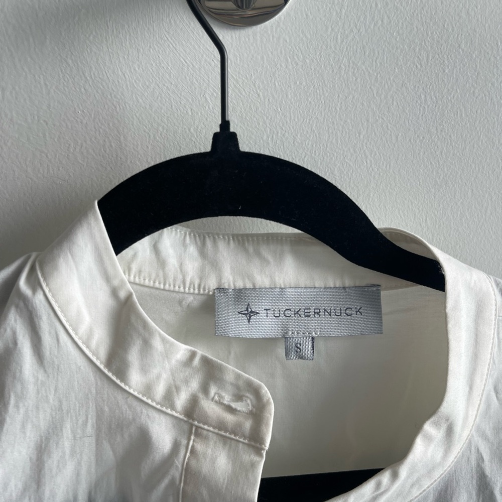Tuckernuck White Button-Down Shirt Dress - Picture 3 of 8